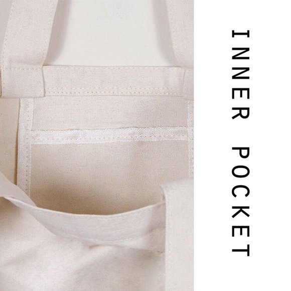 NEW OMG Graphic 100% Cotton Canvas Book Grocery Reusable Shopping Eco Tote Bag - Picture 9 of 10